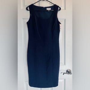 Tahari Arthur S. Levine Midi Dress | Size 6 | Navy Blue